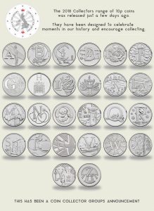 2018 10p alphabet collection